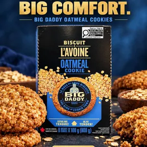 Big Daddy Oatmeal Cookies 8x100g Box