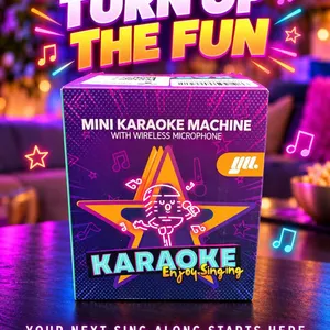 Mini Karaoke Machine With Wireless Microphone