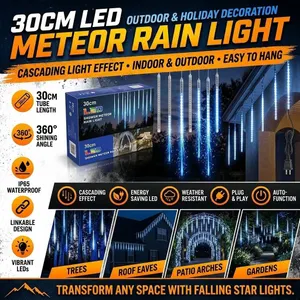 30cm LED Shower Meteor Rain Light, Set of Tubes