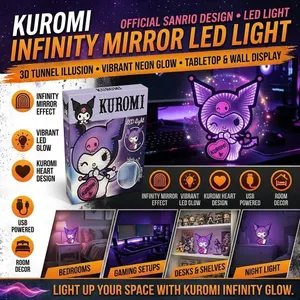 Kuromi LED Light With Infinity Mirror Effect