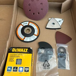 DeWalt Finish Nails, Ryobi Metal Grinding Disc and Sanding Pads