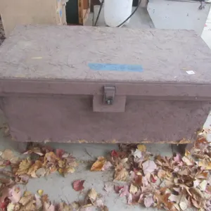 Wood Chest Full Of Braided Rope