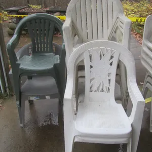 (11) Assorted Plastic Lawn Chairs