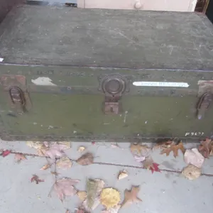 Antique Steamer Chest w/Contents