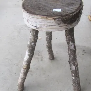 Birch Wood Plant Stand