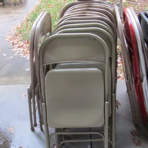 (13) Folding Metal Chairs