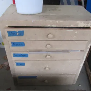 5-Drawer Cabinet w/Contents