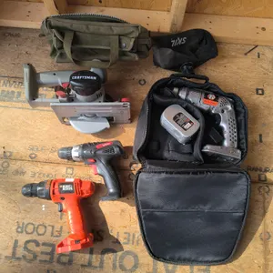 Craftsman, Black & Decker Lot - Drills & Circular Saw & Misc