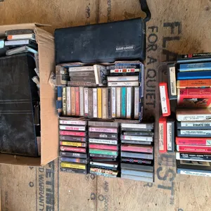 Vintage Cassette Tape & Case Collection, And 8-track Audiomagnetic Tapes  Lot