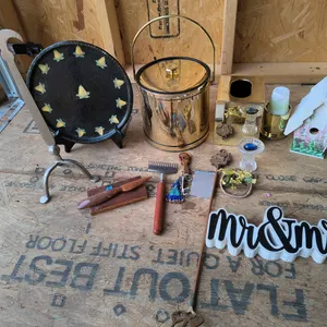 Vintage & Decorative Lot: Ice Bucket, Decorative Plate, & Misc Items