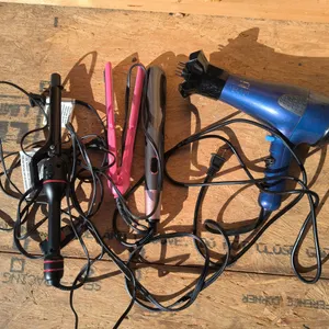 Assorted Hair Styling Tools Bundle - Blow Dryer, Straighteners, Curler