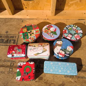 Assorted Holiday Tin Lot