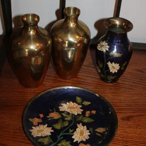 Brass & Enameled Brass Decor
