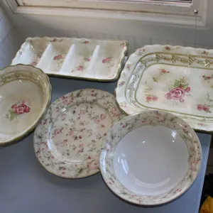 Cheri Blum for 222 Fifth Floral Ceramic Serveware