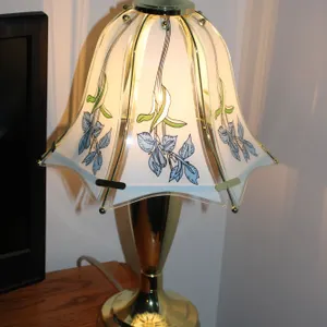 Floral Brass Table Lamp