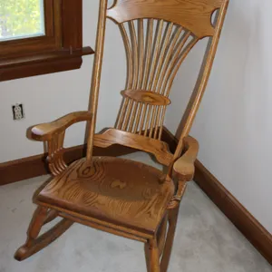Oak Spindle Rocking Chair