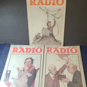 1926 RADIO Magazine Lot: April, July, August Covers