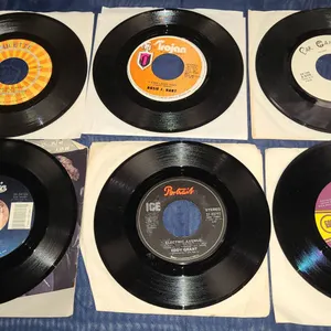 6 Assorted 45 RPM Records Mixed Artists and Labels