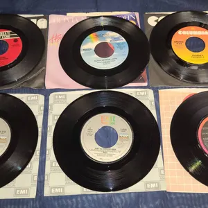 6 Mixed 7-Inch 45 RPM Records Rock Pop EMI Columbia