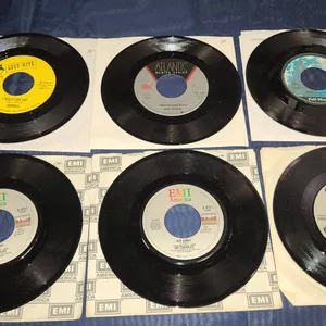6 Classic Rock and Soul 45 RPM Records Various Artists