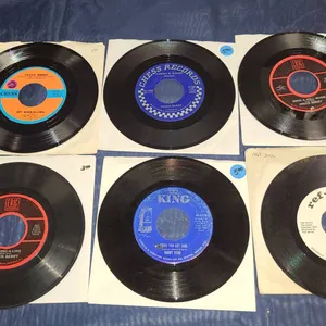 6 Soul and Rock 45 RPM Records Chuck Berry Byrd Birdsong