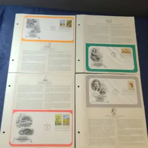 Four 1981 USPS First Day Covers Wildlife, Persons, Millay