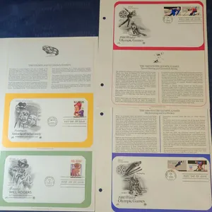 First Day of Issue Covers: Cinema, Will Rogers, 1980 Olympics