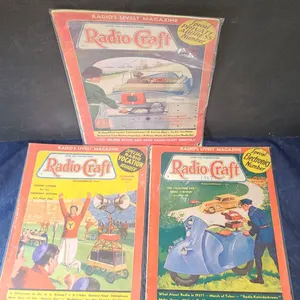 Radio-Craft Magazines June, November 1937 & April 1947 Set