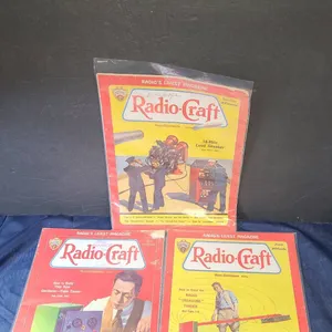 Radio-Craft Magazines October 1931, April & June 1932 Lot