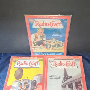 3 Radio-Craft Magazines 1932 Gernsback Edited