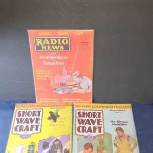 1930s Radio News & Short Wave Craft Magazines Lot