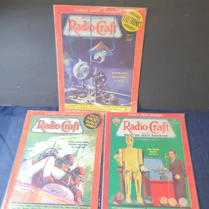 Radio-Craft Magazine Lot (1937–1938, Hugo Gernsback, 3 Issues)