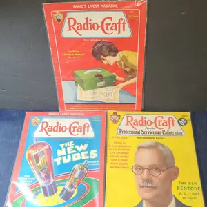 Three 1930s Radio-Craft Magazines Hugo Gernsback Editorship
