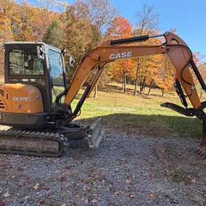 2019 Case CX37C Mini Excavator – 266.4 Hours – Enclosed Cab – Hydraulic Thumb – Quick Coupler