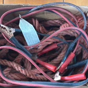 JUMPER CABLES AND ROPE