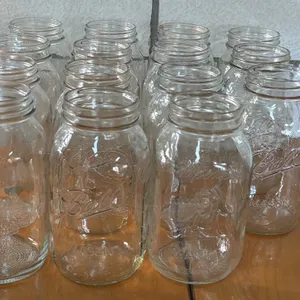 VARIETY OF 15 MASON QUART JARS