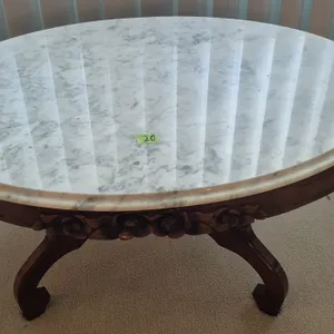 MARBLE TOP COFFEE TABLE