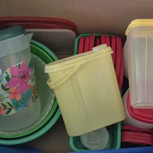 ASSORTED PLASTIC CONTAINERS AND PITCHERS