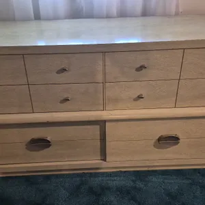 BLONDE WOOD DRESSER/CHEST