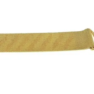 14KT GOLD MESH RIBBON POCKET WATCH FOB 27.9g $4700