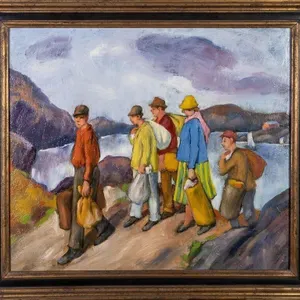 MARTIN PETERSEN 'FIVE FIGURES WALKING'