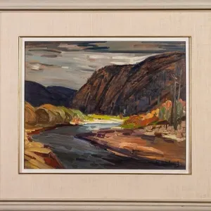 REN� RICHARD CANADIAN RIVER LANDSCAPE