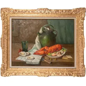 NARCISSE POIRIER LOBSTER STILL LIFE