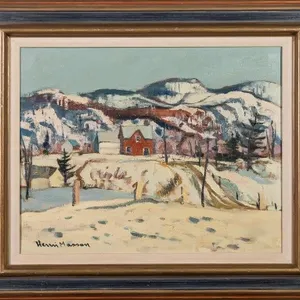 HENRI MASSON 'L'HIVER, LUSKVILLE' 1976