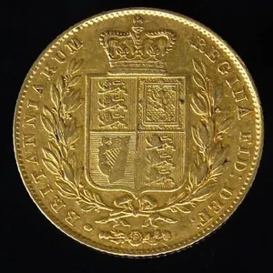 1844 22 KARAT GOLD BRITISH SOVEREIGN COIN 8g