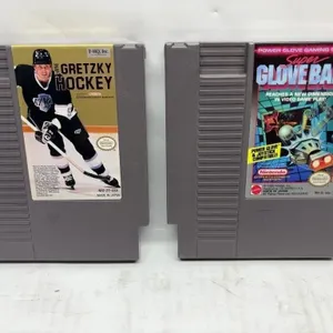 NES Gretzky Hockey & Super Glove Ball Games