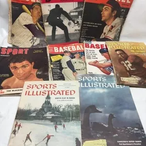 Vintage Baseball & Sports Magazines Lot