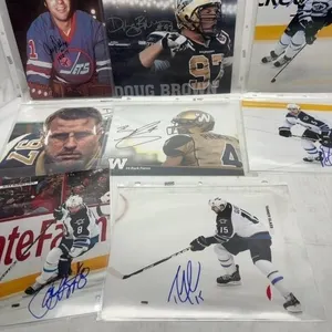 Signed Hockey Photos Lot - Jets, Bombers Players