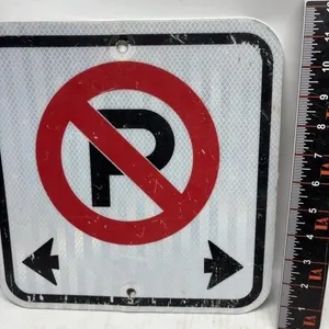No Parking Metal Street Sign