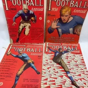 1930-1933 Illustrated Football Annual Magazines